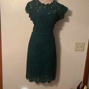 Women’s green lace dress